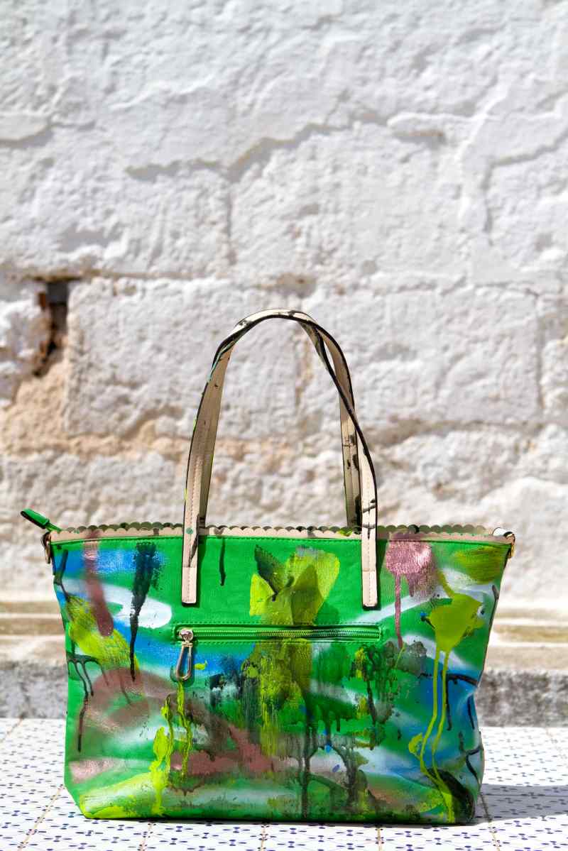 Grandmother Bag Collection #11, 2013 graffiti bag. unique size, unique piece