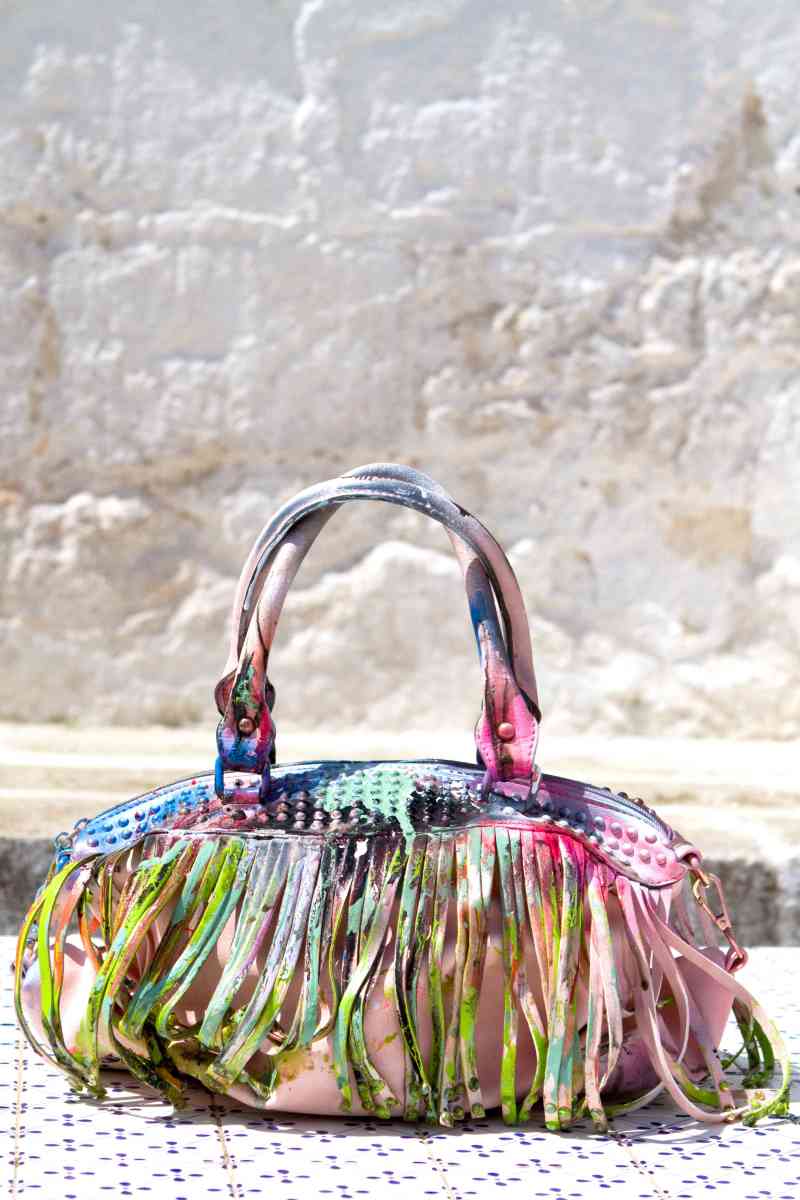 Grandmother Bag Collection #4, 2013 graffiti bag. unique size, unique piece