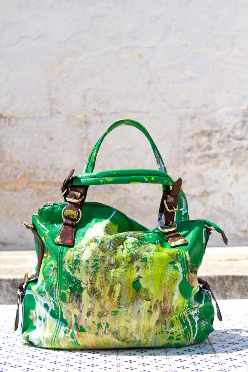 Grandmother Bag Collection #7, 2013 graffiti bag, unique size, unique piece