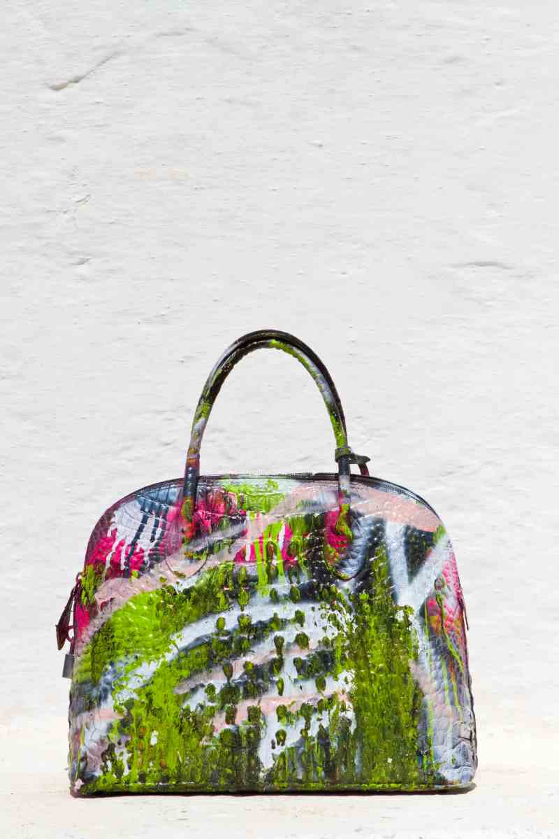 Grandmother Bag Collection #9, 2013 graffiti bag, unique size, unique piece