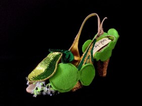 Criminal Aesthetic Fashion #1, 2013, wool, felt, glitter and paillettes decoration, size n38 / 7, unique piece