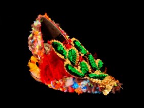 Criminal Aesthetic Fashion #21, 2013, wool, paillettes decoration and plumes, size n38 / 7, unique piece