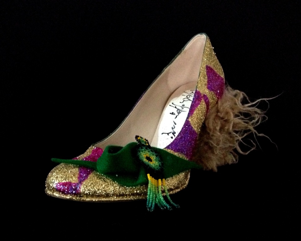 Criminal Aesthetic Fashion #29, 2013, fur, glitter, felt and bijou, size n40 / 9, unique piece