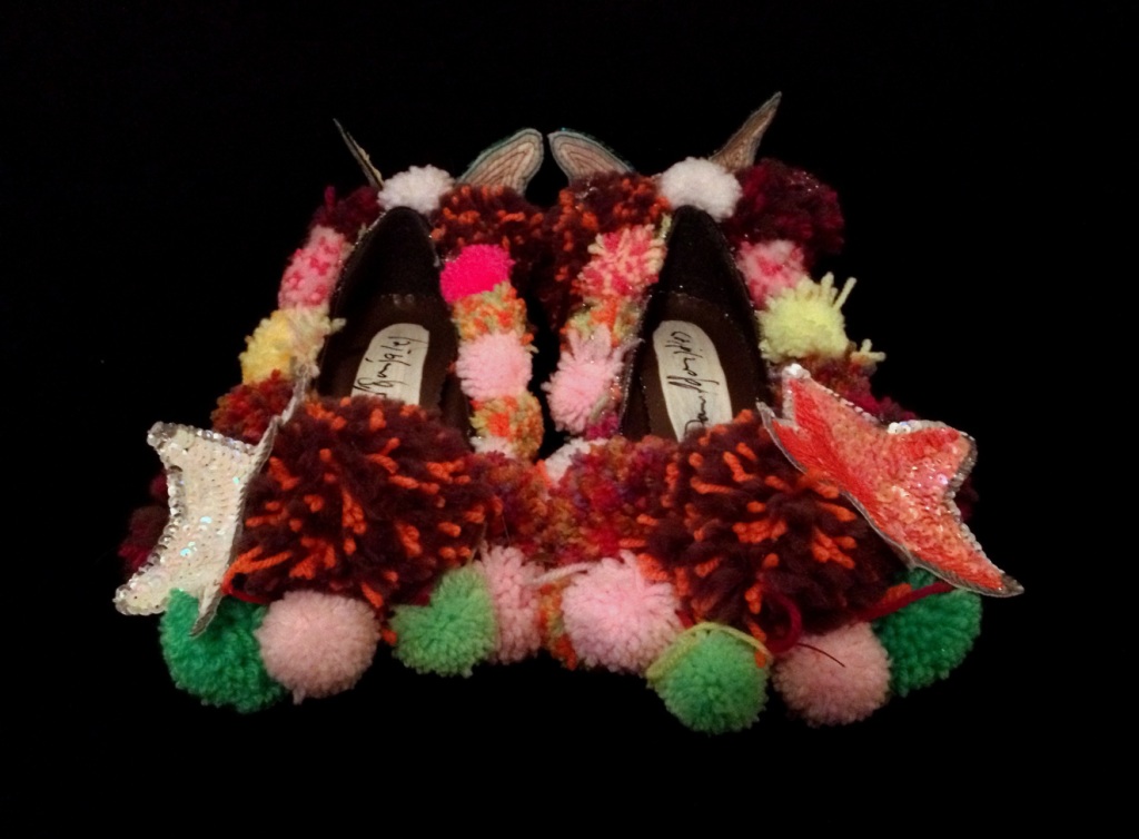 Criminal Aesthetic Fashion #30, 2013 wool, glitter and sequins decoration size n38 / 8, unique piece