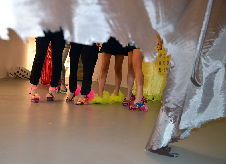 Criminal Aesthetic Fashion at the Skyscraper Club, performance, Diana Lowenstein Gallery, Miami, 2013