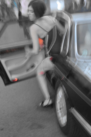 Blow my car, Babe, performance frame, Kunsthalle Locarno, Switzerland, 2006