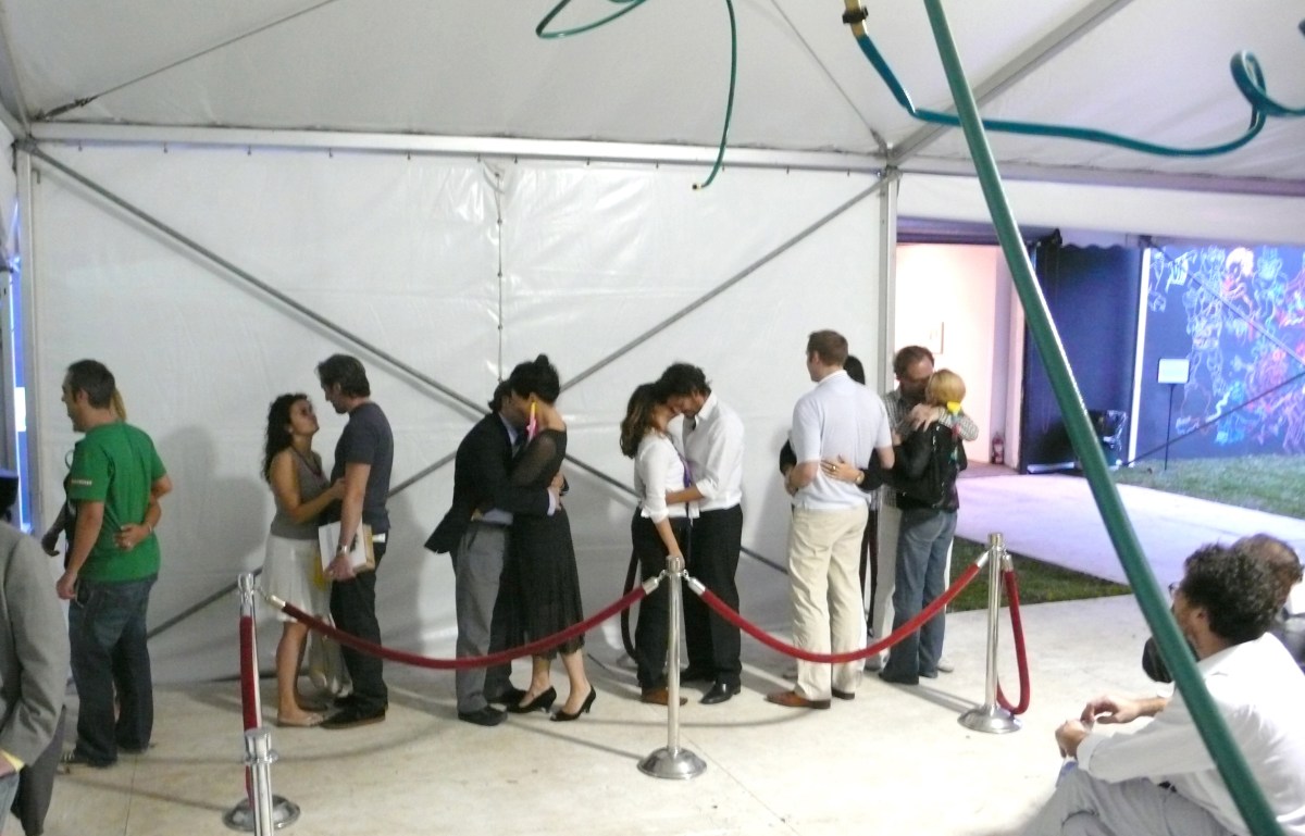 In you I taste God, performance, Pulse Art Show, Miami, 2008