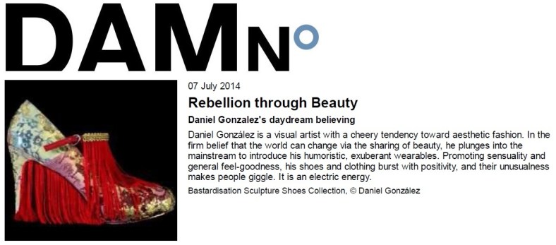 Veerle Devos, Daniel González, Rebellio Through Beauty, interview, DAMn° 45 Magazine, July 2014