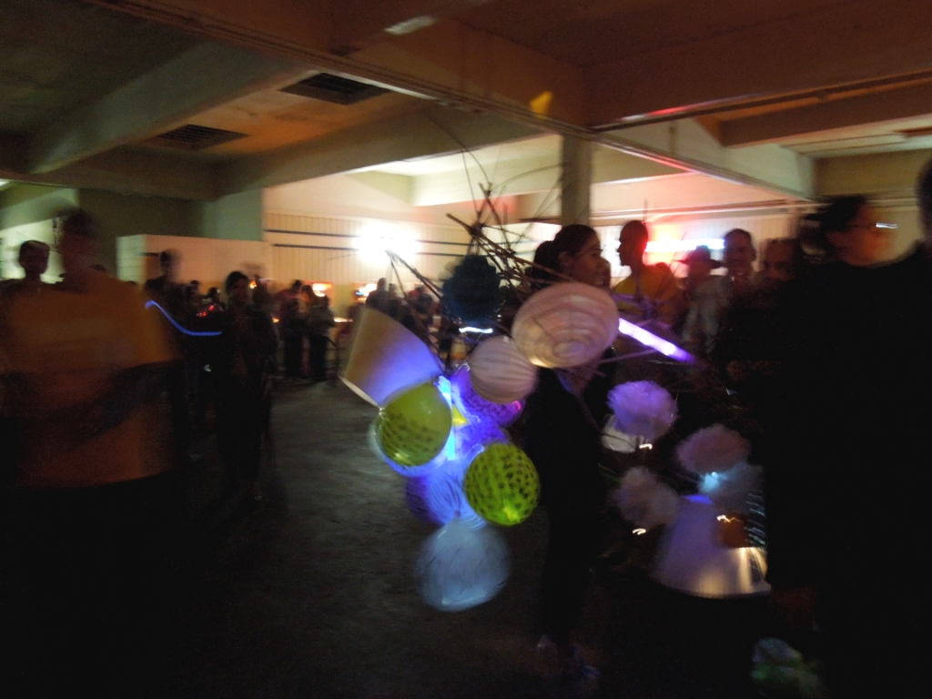 Bohemian Texas Street Home Fashion Show, Pinball Room performance, Luminaria 2014