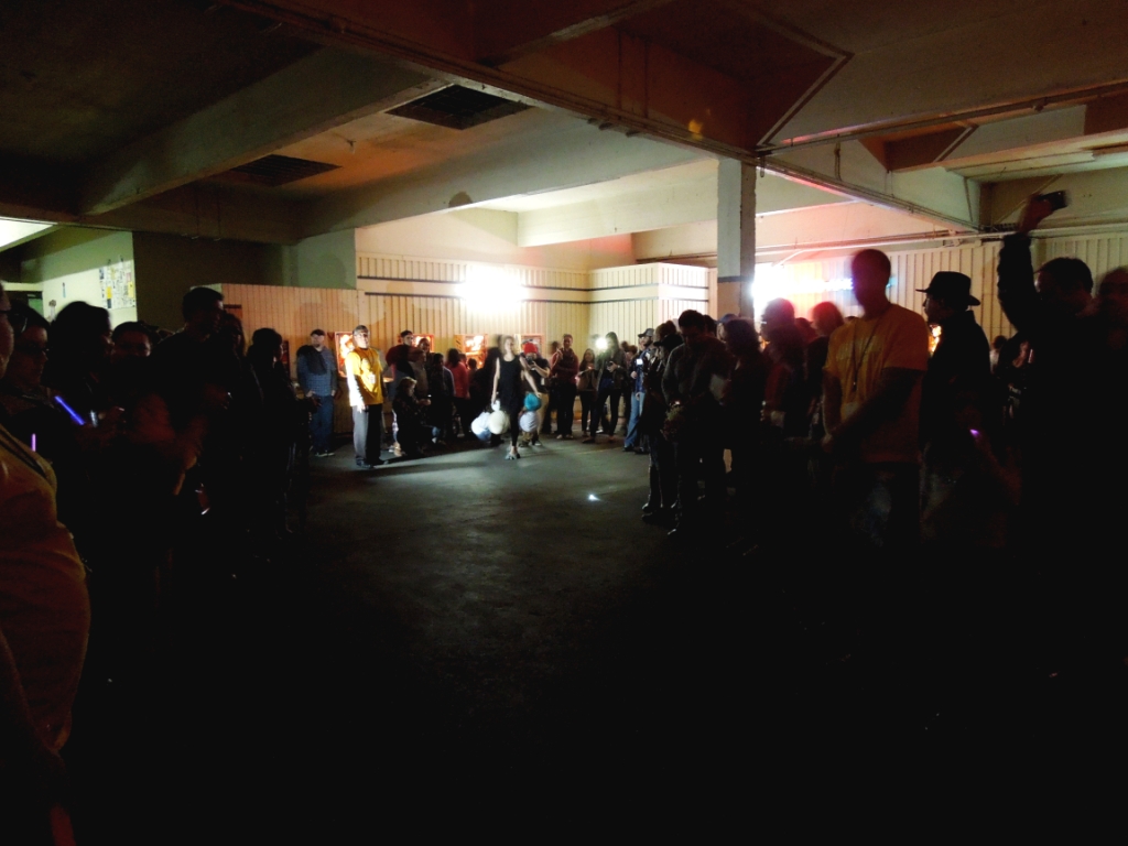 Bohemian Texas Street Home Fashion Show, Pinball Room performance, Luminaria 2014