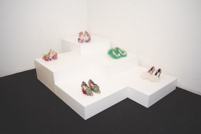 Daniel González D.G. Clothes Project, Aaaaaaahhh Anthology of a Liar, display corner, Marsèll, Feb 2015, Ph Talitha Dittfeld