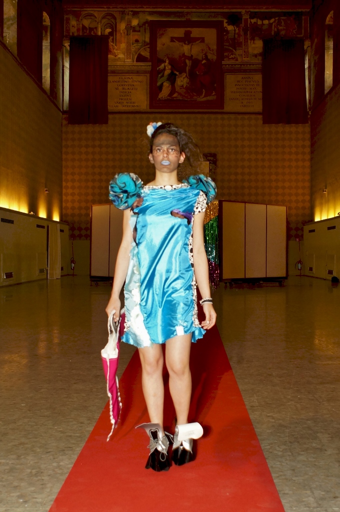 Cut-Up Wearable Scultpure Collection, runway show, 2015