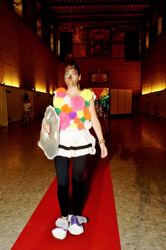 Cut-Up Wearable Scultpure Collection, runway show, 2015