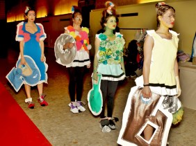 Cut-Up Wearable Scultpure Collection, runway show, 2015