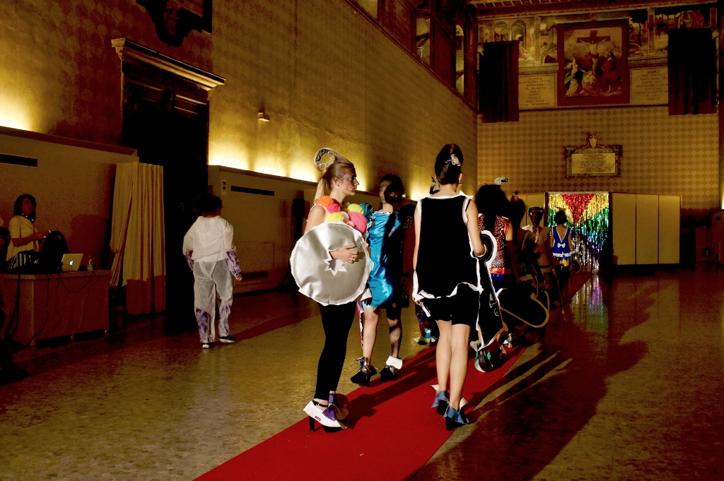 Cut-Up Wearable Scultpure Collection, runway show, 2015