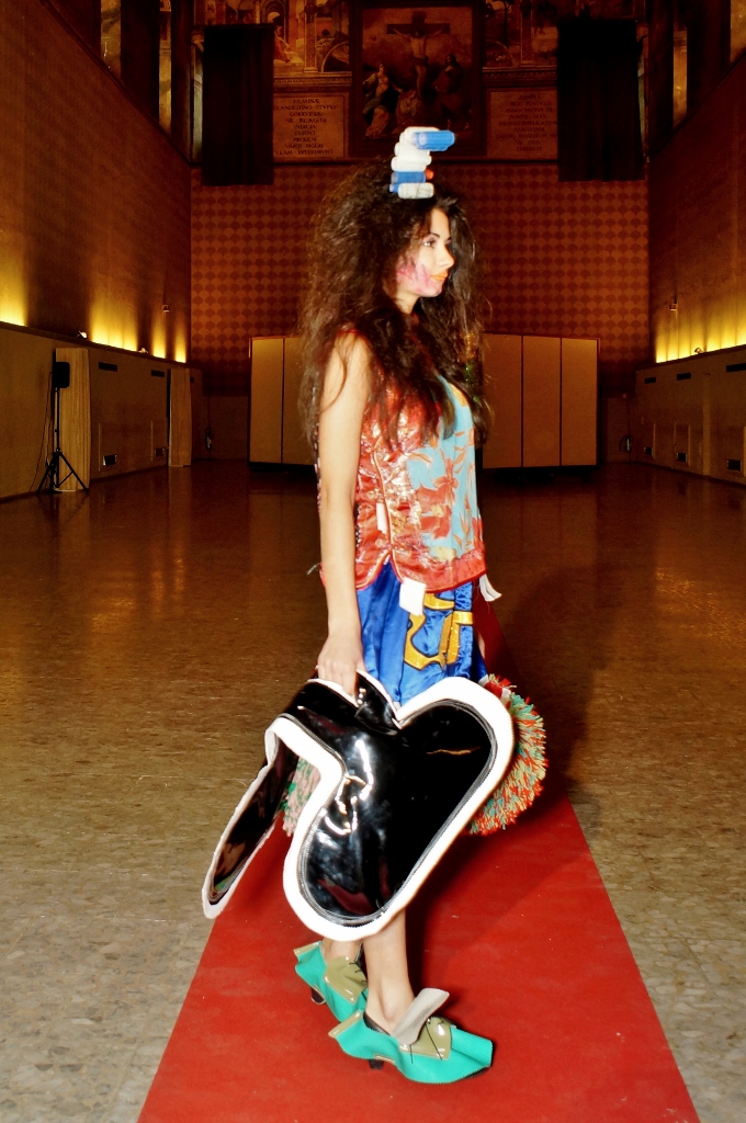 Cut-Up Wearable Scultpure Collection, runway show, 2015