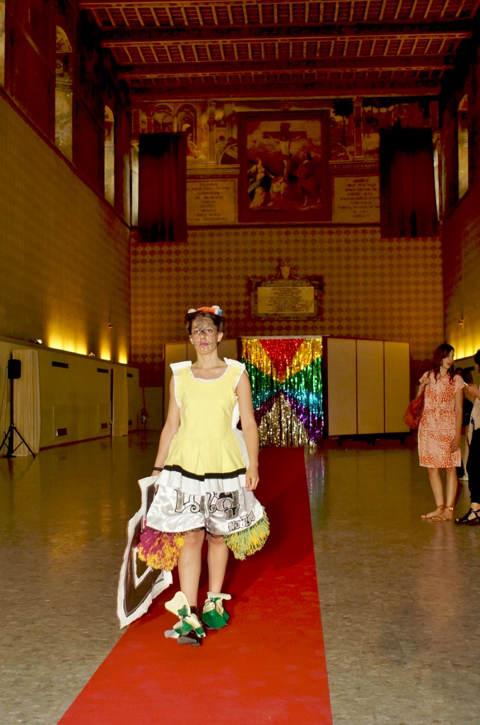 Cut-Up Wearable Scultpure Collection, runway show, 2015