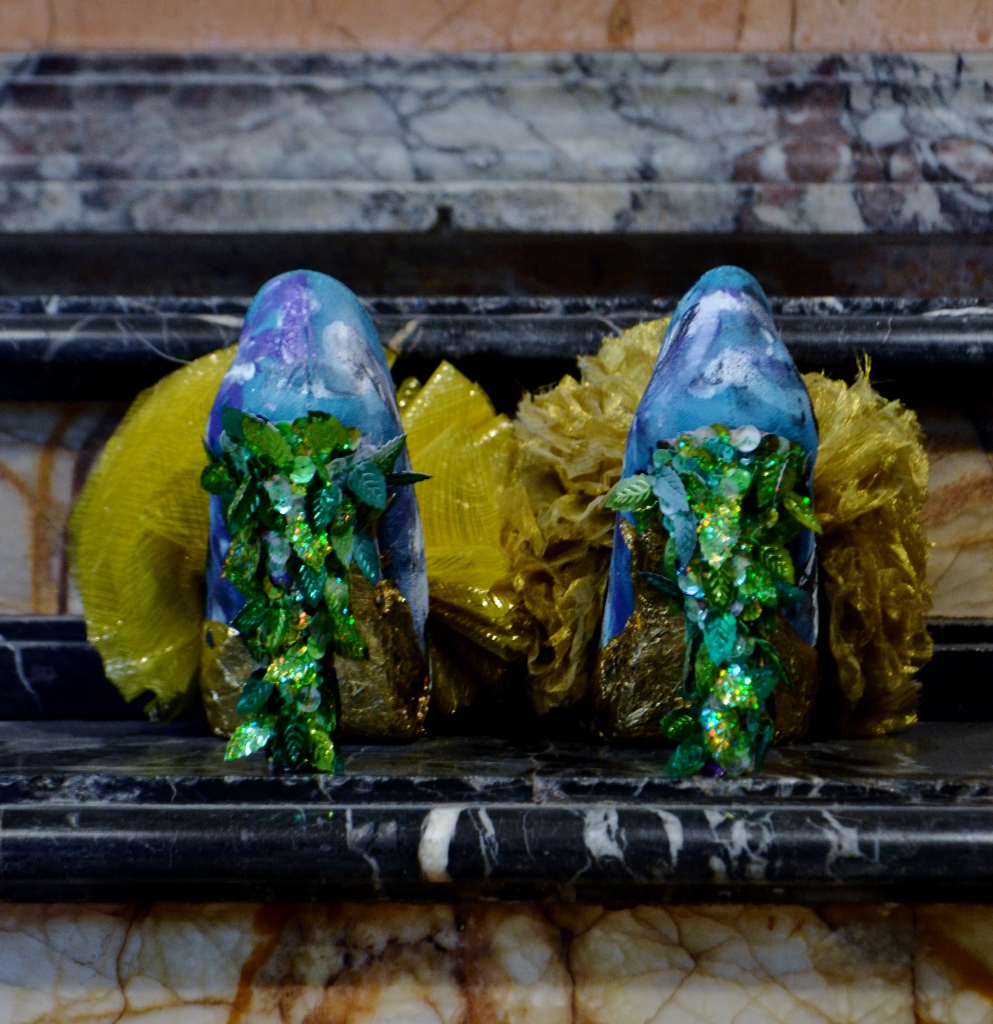 Daniel González D.G. Clothes Project, Cut-Up Sculpture Shoes Collection #1, 2015, size 38 - unique piece