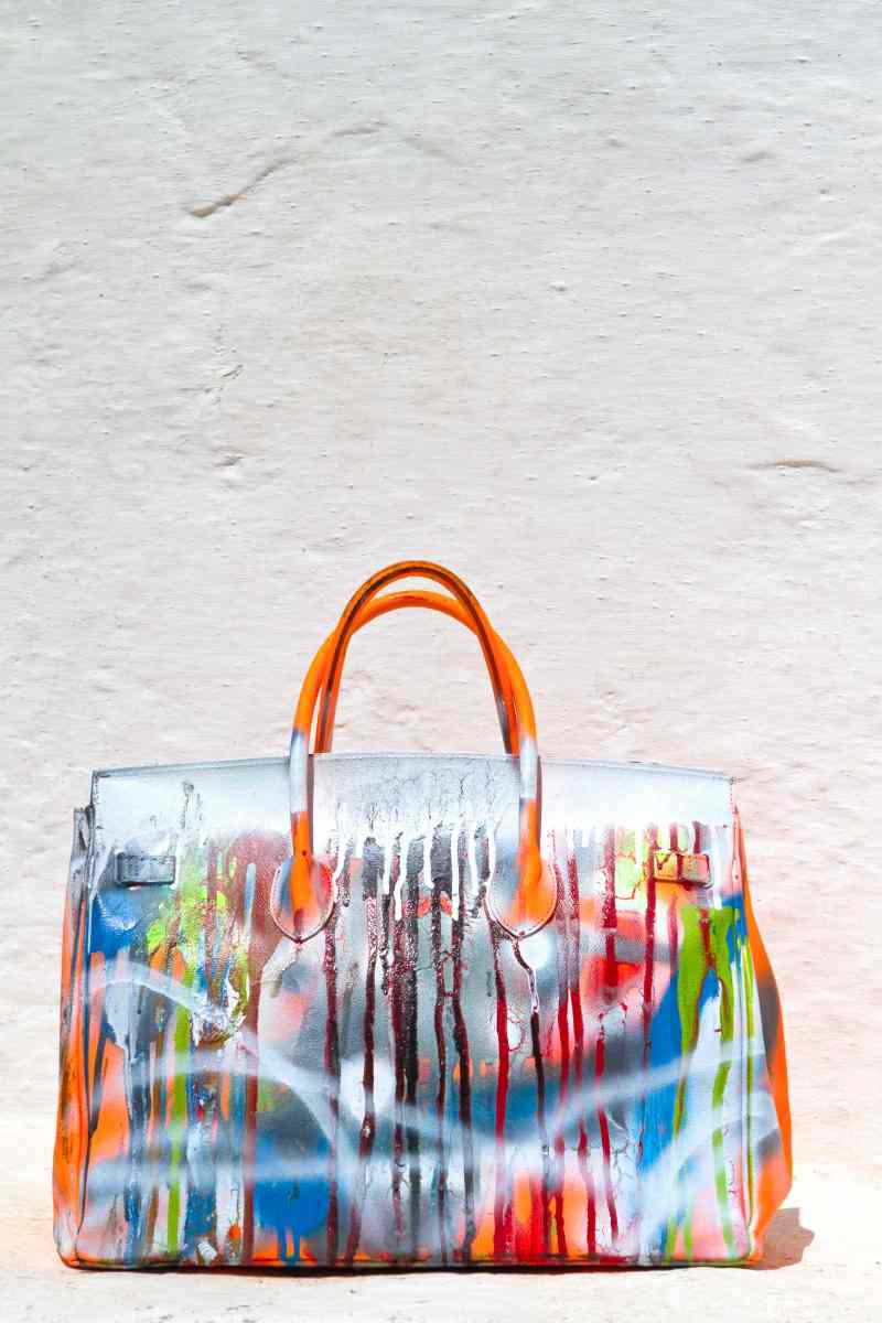 Grandmother Bag Collection #10, 2013 graffiti bag. unique size, unique piece