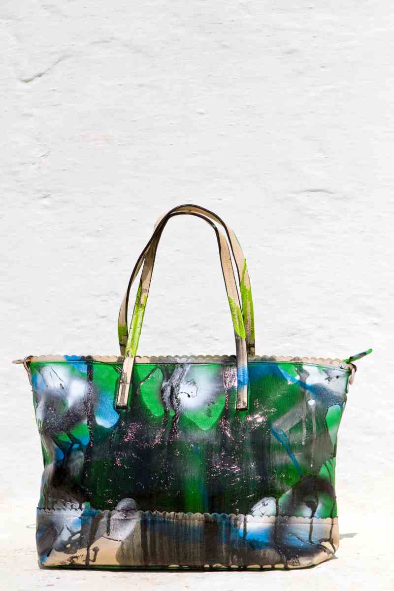 Grandmother Bag Collection #11, 2013 graffiti bag. unique size, unique piece