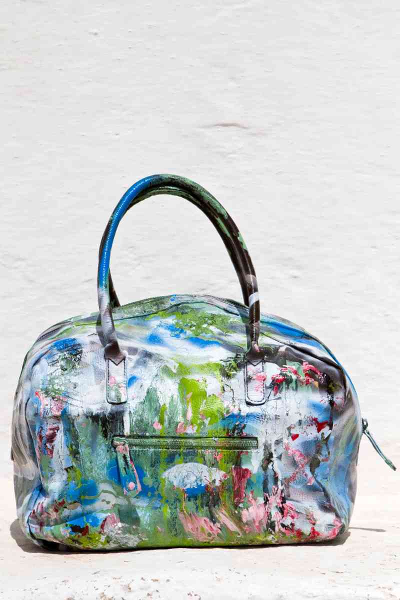 Grandmother Bag Collection #8, 2013 graffiti bag, unique size, unique piece