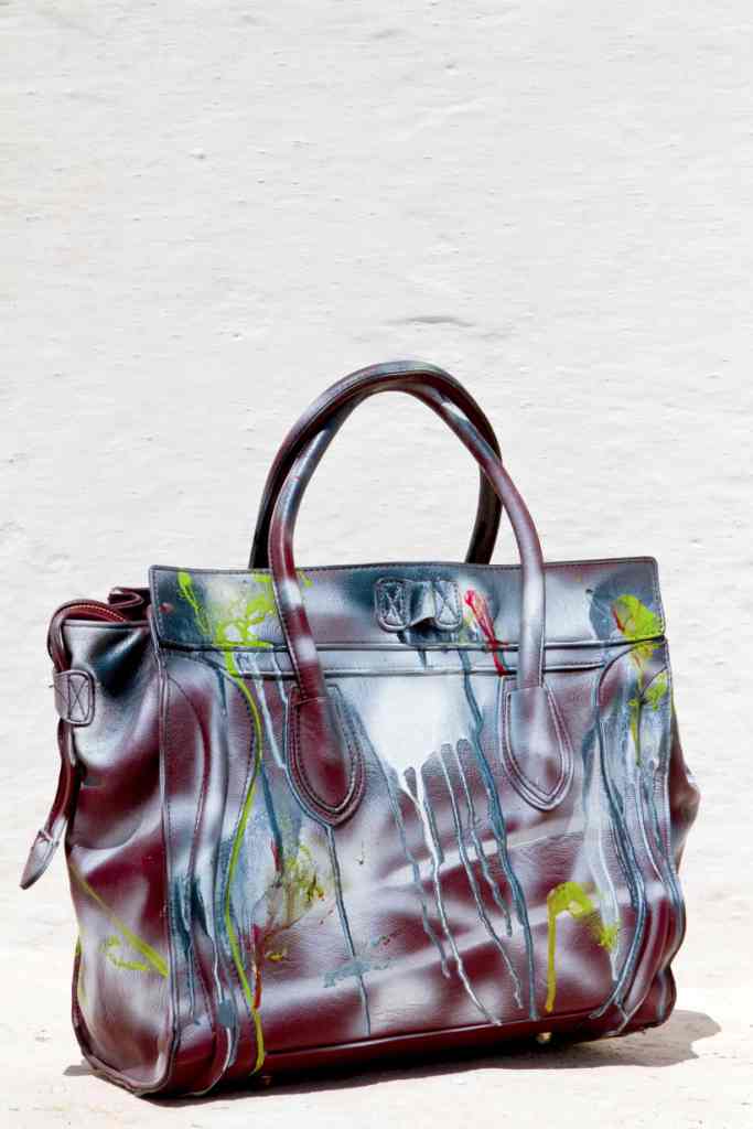 Grandmother Bag Collection #5, 2013 graffiti bag. unique size, unique piece