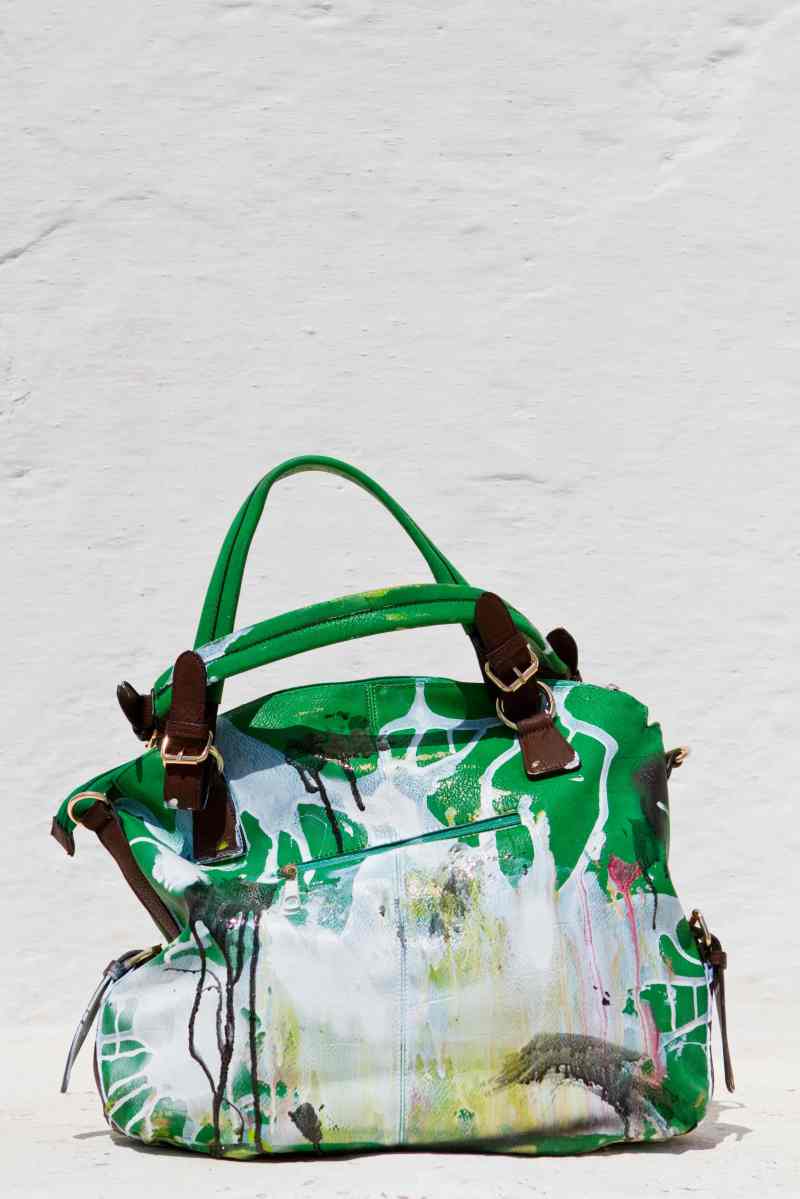 Grandmother Bag Collection #7, 2013 graffiti bag, unique size, unique piece