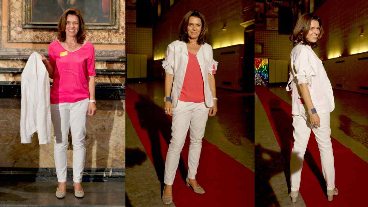 Daniel González D.G. Clothes Project, Wearable Sculpture-Portrait, live produced during "Portrait Fashion Factory" Performance