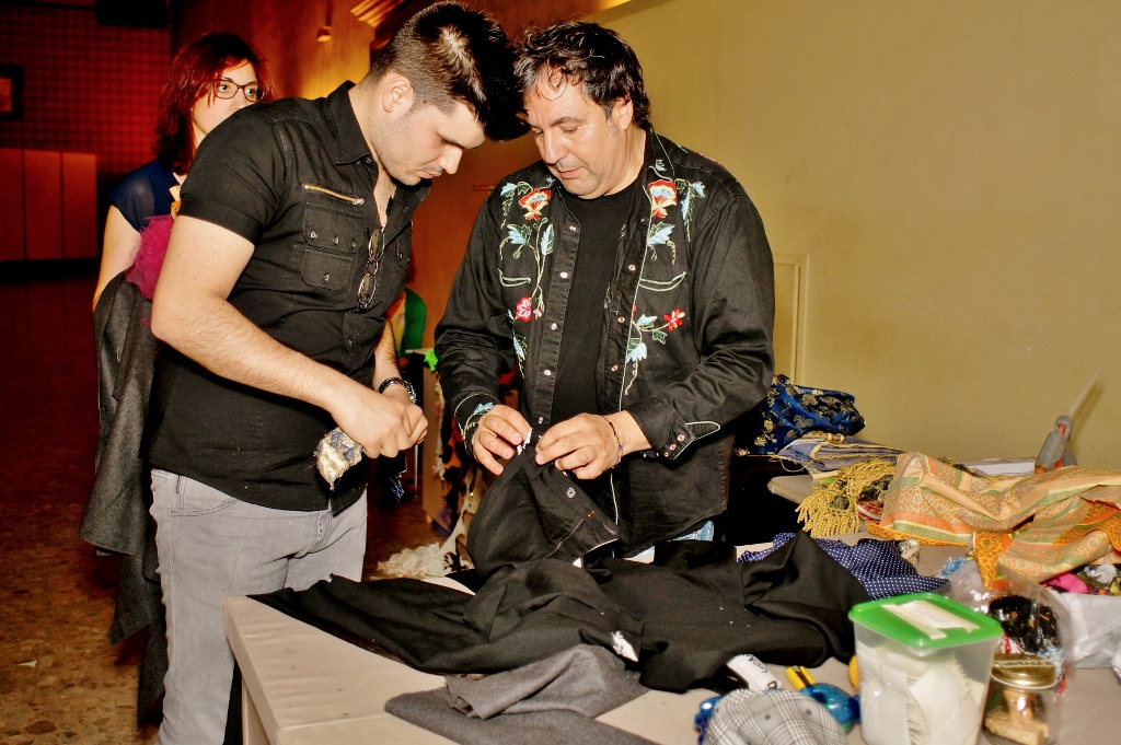 Portrait Fashion Factory, performance live factory, Rome, 2015