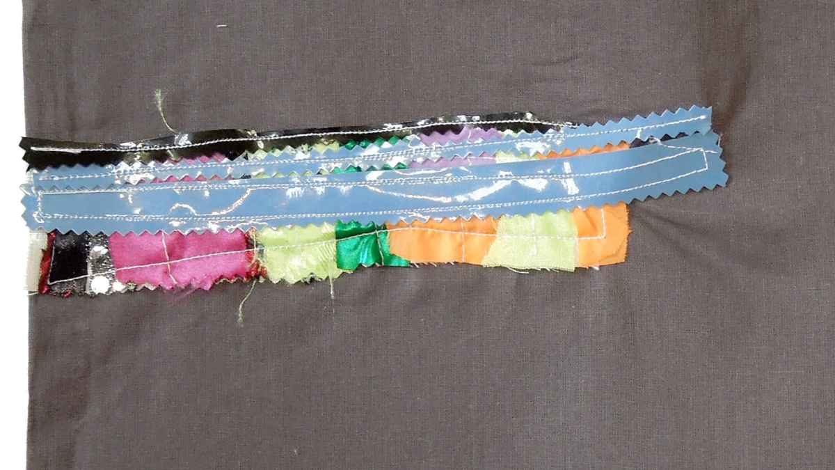 TEST series: textiles and fabrics, 2017, unique piece detail