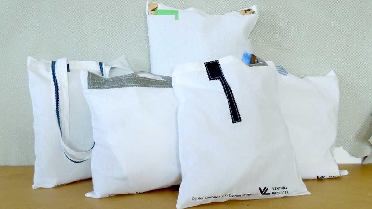 D.G. Clothes Project for VP, 2017, unique one-off shopper bags