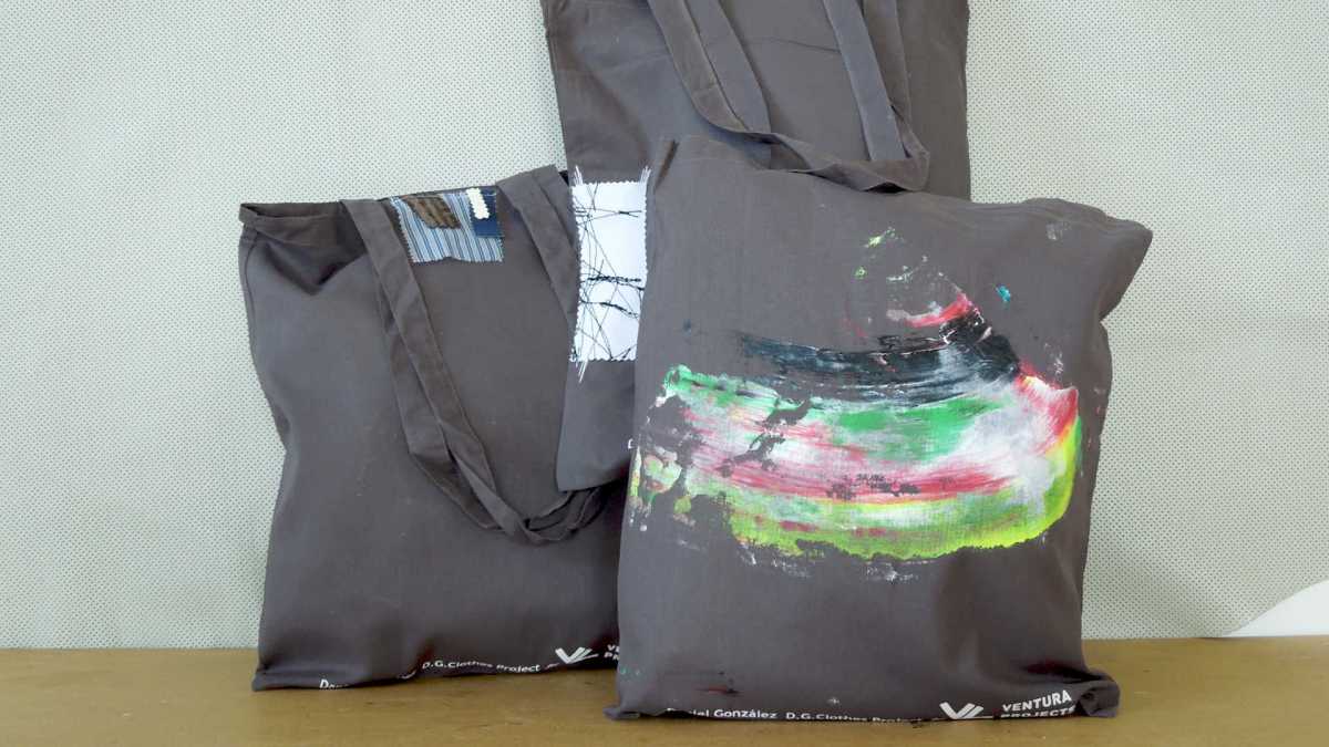 D.G. Clothes Project for VP, 2017, unique one-off shopper bags