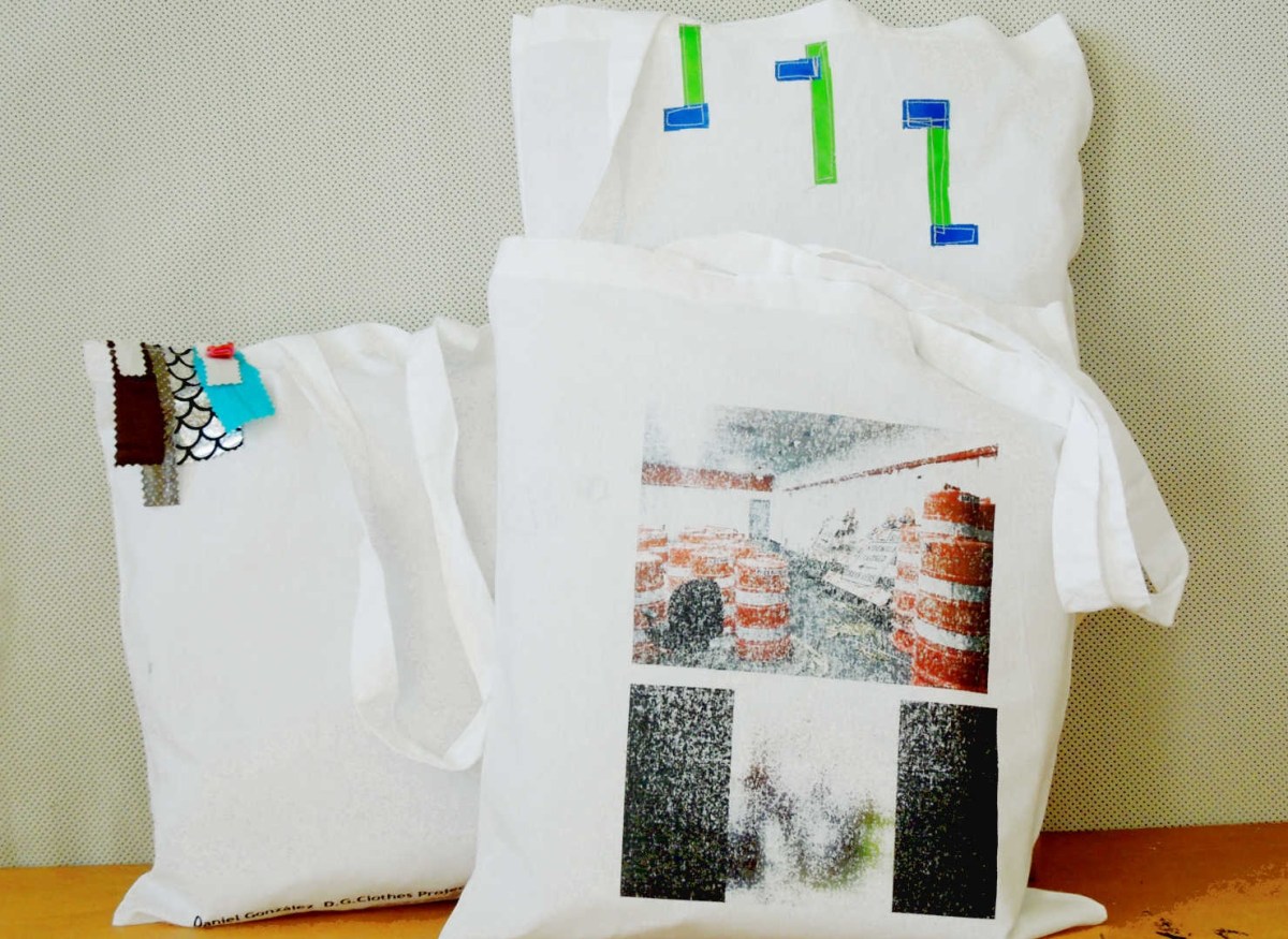 D.G. Clothes Project for VP, 2017, unique one-off shopper bags