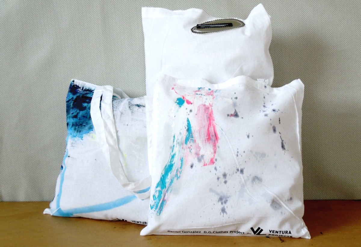 D.G. Clothes Project for VP, 2017, unique one-off shopper bags