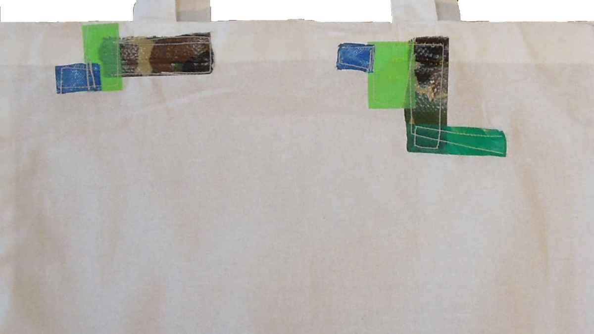 TEST series: tape bricks, 2017, unique piece, detail