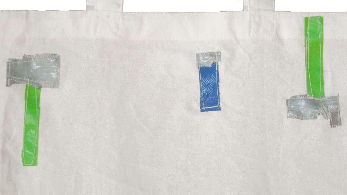 TEST series: tape bricks, 2017, unique piece, detail