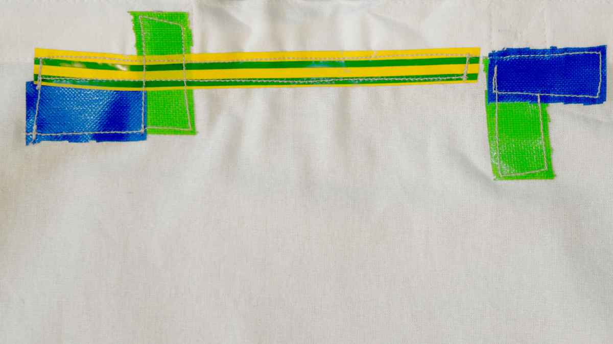 TEST series: tape bricks, 2017, unique piece, detail