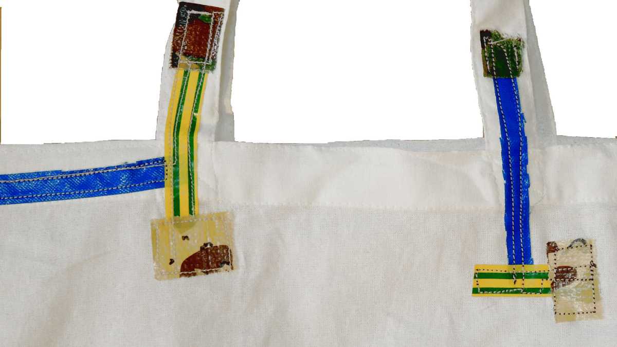 TEST series: tape bricks, 2017, unique piece, detail